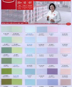 Bảng màu sơn Epoxy KOVA mới nhất năm 2022, 2023, 2024, 2025 1