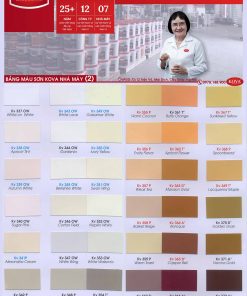 Bảng màu sơn Epoxy KOVA mới nhất năm 2022, 2023, 2024, 2025 2