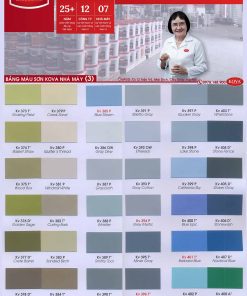 Bảng màu sơn Epoxy KOVA mới nhất năm 2022, 2023, 2024, 2025 3