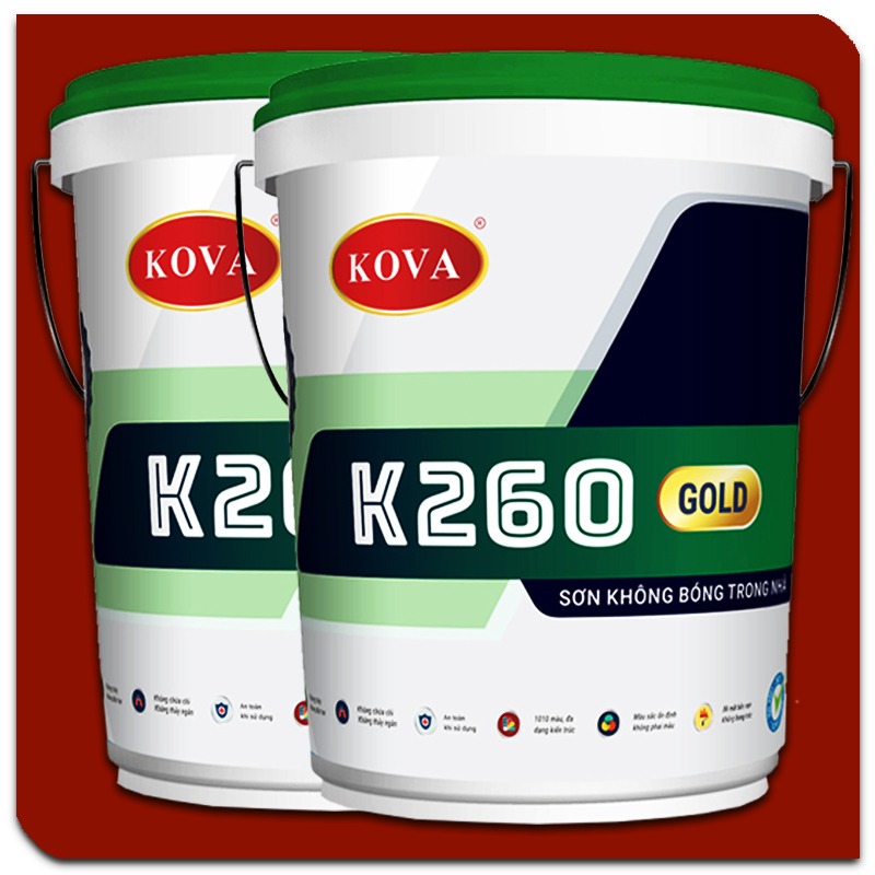 Khám phá combo Sơn Kova không bóng trong nhà K260 - một giải pháp toàn diện cho các dự án trang trí nội thất. Với tính năng không bóng và màu trắng đẹp mắt, sơn đảm bảo cho bề mặt tường của bạn sẽ luôn trông mới và sạch sẽ.