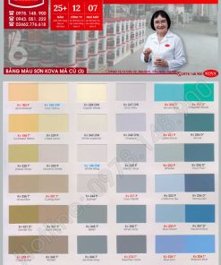 Bảng màu sơn Kova cũ (Từ năm 2009 trở về trước) 3/3