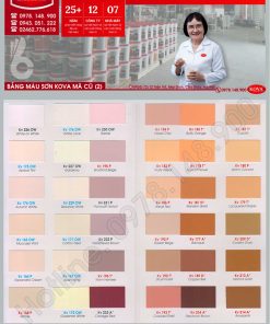 Bảng màu sơn Kova cũ (Từ năm 2009 trở về trước) 2/3