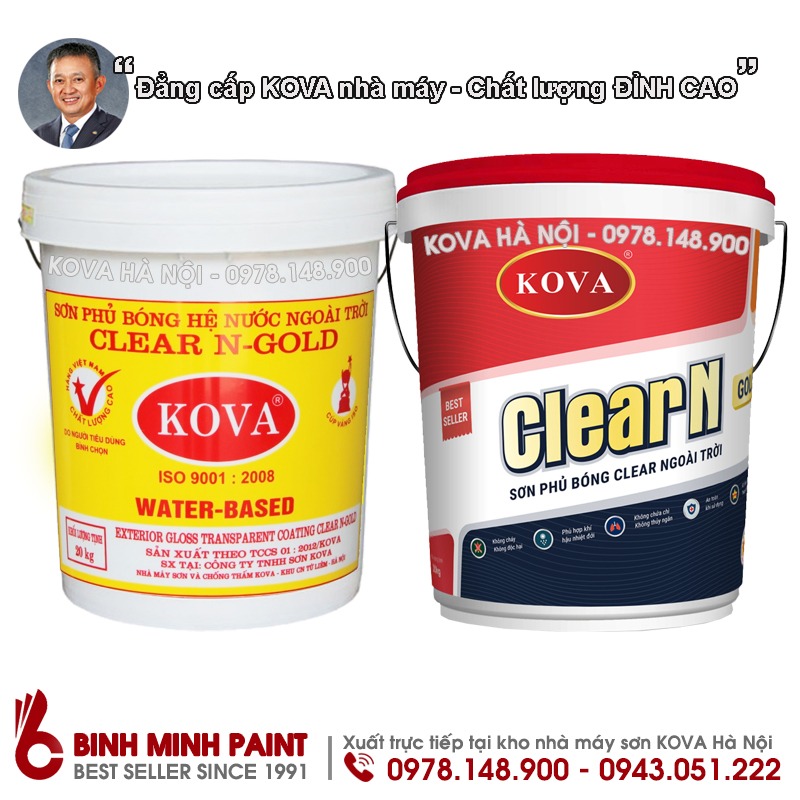 Sơn Kova Clear-N được đánh giá cao bởi tính năng độ phủ, bóng bề mặt và khả năng chịu nước tốt. Nếu bạn đang tìm kiếm loại sơn đáng tin cậy, hãy tham khảo hình ảnh liên quan.