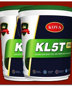 Sơn sàn Kova trong nhà chịu mài mòn KL5T Bán Bóng - Gold (20kg) 5 son san kova trong nha chiu mai mon kl5t ban bong gold 20kg 1