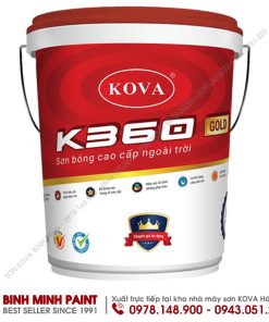 Mua sơn KOVA phủ bóng cao cấp ngoài trời chính hãng tại nhà máy