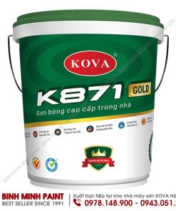 Sơn KOVA bóng cao cấp trong nhà K871 - Mã màu tím khoai môn KV 327P