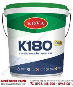 Sơn KOVA pha sẵn trong nhà chính hãng K180 GOLD - Mã màu KV 368P (Spoonbread)
