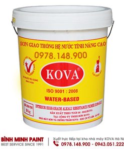 Sơn giao thông Kova Gold - Màu Đỏ (20KG) chính hãng nhà máy Bình Minh, Hà Nội
