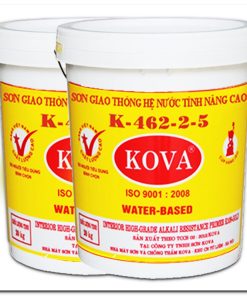 Sơn Kova Kẻ Vạch Bê Tông Nhựa, Bê Tông Xi Măng, Tấm Chắn Con Lươn K462 (A9) – 263A Màu Đỏ-2