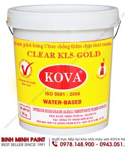 Sơn KOVA phủ bóng Clear ngoài trời CLEAR - N GOLG chính hãng
