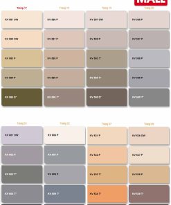 Bảng màu + Bảng giá sơn Kova mới nhất năm 2022, 2023, 2024 - Phần 3