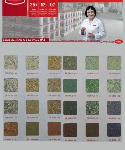 Bảng màu sơn giả đá KOVA cũ mới nhất phần 2