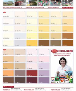 Bảng màu sơn Kova mới nhất năm 2022, 2023, 2024, 2025 - Trang 1