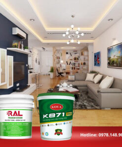 Sơn bóng cao cấp trong nhà Kova_4KG vs RAL 4 Son kova K871 ral 2