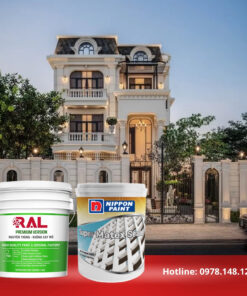 Sơn lót ngoại thất chất lượng cao NP SUPER MATEX SEALER vs RAL 5 son nippon lot ngoai that super matex sealer ral 3