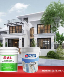 Sơn Gai NP TEXKOTE vs RAL 5 son nippon texkote son gai ral 2