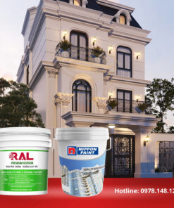 Sơn Gai NP TEXKOTE vs RAL 4 son nippon texkote son gai ral 3