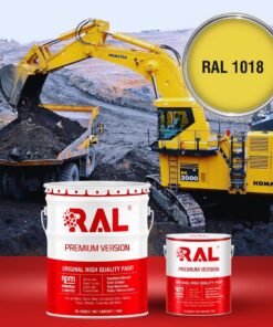 Sơn sắt thép Polyurethane cao cấp RAL RAPTOP RAL 1018 3 A3 Son Polyurethane cao cap RAL 1018