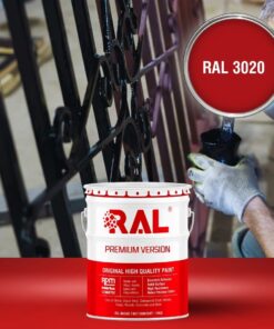 Sơn sắt thép Acrylic 2IN1 (Lót + phủ) RAL RAONER 2IN1 3020 3 A4 Son Acrylic 2IN1 RAL 3020