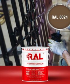 Sơn sắt thép Acrylic 2IN1 (Lót + phủ) RAL RAONER 2IN1 8024 3 A4 Son Acrylic 2IN1 RAL 8024
