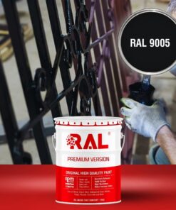 Sơn sắt thép Acrylic 2IN1 (Lót + phủ) RAL RAONER 2IN1 9005 3 A4 Son Acrylic 2IN1 RAL 9005