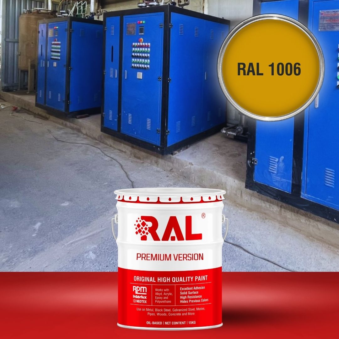 Sơn sắt thép công nghiệp Alkyd kinh tế RAL RAKYD 1006 2 A7 Son cong nghiep Alkyd kinh te RAL 1006