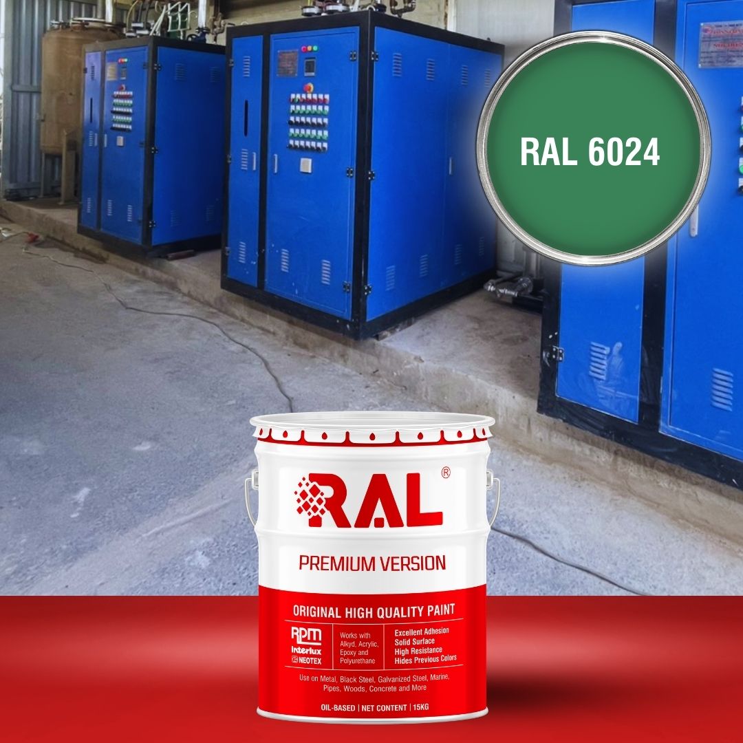 Sơn sắt thép công nghiệp Alkyd kinh tế RAL RAKYD 6024 2 A7 Son cong nghiep Alkyd kinh te RAL 6024
