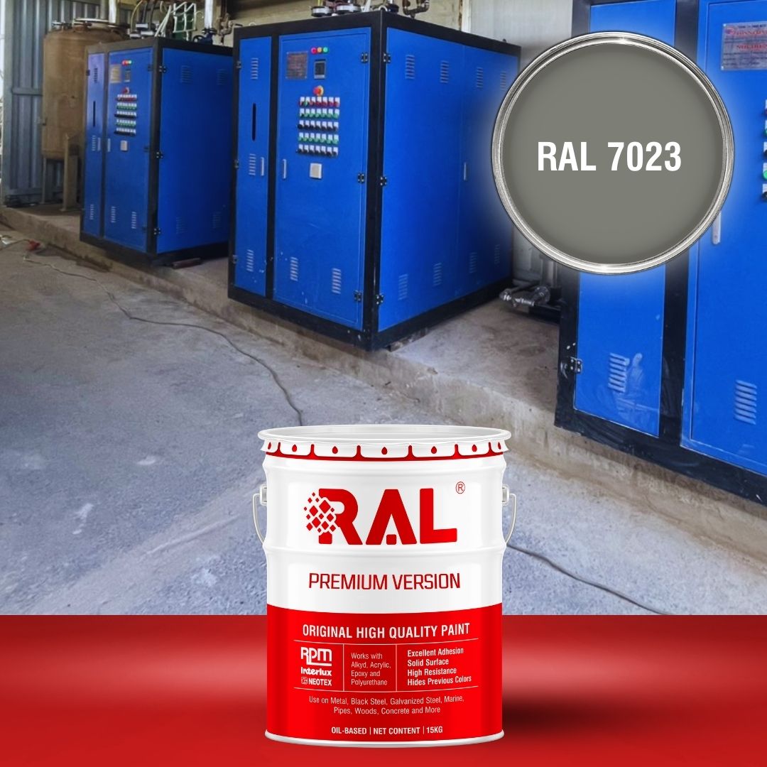 Sơn sắt thép công nghiệp Alkyd kinh tế RAL RAKYD 7023 2 A7 Son cong nghiep Alkyd kinh te RAL 7023
