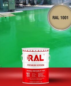 Sơn sàn công nghiệp Acrylic 2IN1 (Lót + phủ) RAL RAFLOOR 2IN1 1001 3 B10 Son san Acrylic 2IN1 Lot phu RAL 1001