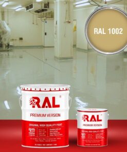 Sơn sàn công nghiệp kháng hóa chất RAL RAFLOOR ANTI-CHEM 1002 3 B13 Son san khang hoa chat RAL 1002