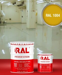 Sơn sàn công nghiệp kháng hóa chất RAL RAFLOOR ANTI-CHEM 1004 3 B13 Son san khang hoa chat RAL 1004