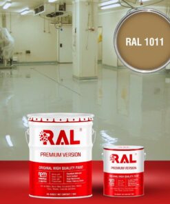 Sơn sàn công nghiệp kháng hóa chất RAL RAFLOOR ANTI-CHEM 1011 3 B13 Son san khang hoa chat RAL 1011