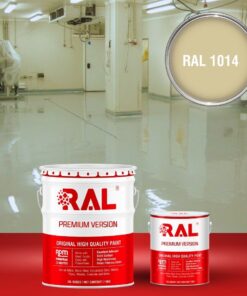 Sơn sàn công nghiệp kháng hóa chất RAL RAFLOOR ANTI-CHEM 1014 3 B13 Son san khang hoa chat RAL 1014