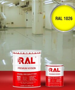 Sơn sàn công nghiệp kháng hóa chất RAL RAFLOOR ANTI-CHEM 1026 3 B13 Son san khang hoa chat RAL 1026