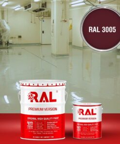 Sơn sàn công nghiệp kháng hóa chất RAL RAFLOOR ANTI-CHEM 3005 3 B13 Son san khang hoa chat RAL 3005