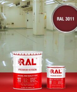 Sơn sàn công nghiệp kháng hóa chất RAL RAFLOOR ANTI-CHEM 3011 3 B13 Son san khang hoa chat RAL 3011
