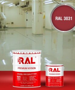 Sơn sàn công nghiệp kháng hóa chất RAL RAFLOOR ANTI-CHEM 3031 3 B13 Son san khang hoa chat RAL 3031