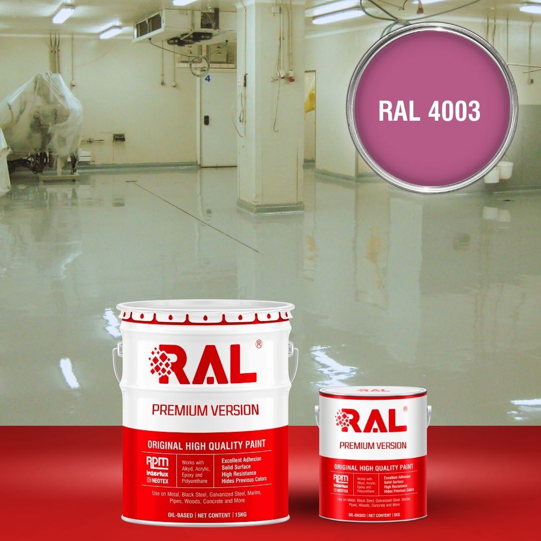 Sơn sàn công nghiệp kháng hóa chất RAL RAFLOOR ANTI-CHEM 4003 2 B13 Son san khang hoa chat RAL 4003