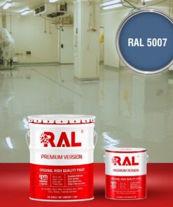 Sơn sàn công nghiệp kháng hóa chất RAL RAFLOOR ANTI-CHEM 5007 3 B13 Son san khang hoa chat RAL 5007