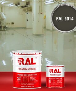 Sơn sàn công nghiệp kháng hóa chất RAL RAFLOOR ANTI-CHEM 6014 3 B13 Son san khang hoa chat RAL 6014