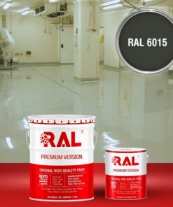 Sơn sàn công nghiệp kháng hóa chất RAL RAFLOOR ANTI-CHEM 6015 3 B13 Son san khang hoa chat RAL 6015