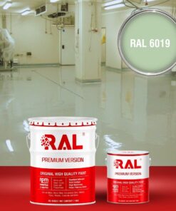 Sơn sàn công nghiệp kháng hóa chất RAL RAFLOOR ANTI-CHEM 6019 3 B13 Son san khang hoa chat RAL 6019