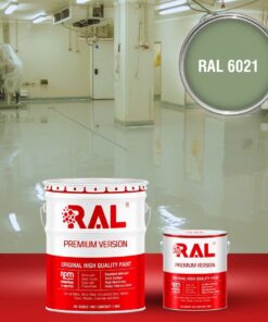 Sơn sàn công nghiệp kháng hóa chất RAL RAFLOOR ANTI-CHEM 6021 3 B13 Son san khang hoa chat RAL 6021