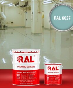 Sơn sàn công nghiệp kháng hóa chất RAL RAFLOOR ANTI-CHEM 6027 3 B13 Son san khang hoa chat RAL 6027