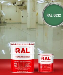 Sơn sàn công nghiệp kháng hóa chất RAL RAFLOOR ANTI-CHEM 6032 3 B13 Son san khang hoa chat RAL 6032