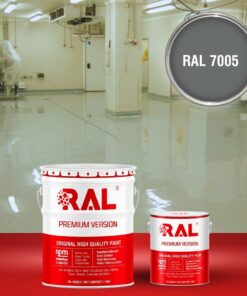 Sơn sàn công nghiệp kháng hóa chất RAL RAFLOOR ANTI-CHEM 7005 3 B13 Son san khang hoa chat RAL 7005