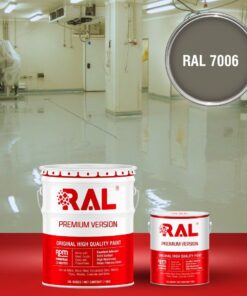 Sơn sàn công nghiệp kháng hóa chất RAL RAFLOOR ANTI-CHEM 7006 3 B13 Son san khang hoa chat RAL 7006