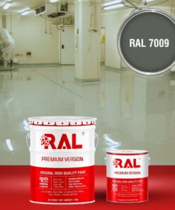 Sơn sàn công nghiệp kháng hóa chất RAL RAFLOOR ANTI-CHEM 7009 3 B13 Son san khang hoa chat RAL 7009