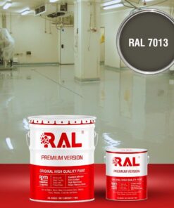 Sơn sàn công nghiệp kháng hóa chất RAL RAFLOOR ANTI-CHEM 7013 3 B13 Son san khang hoa chat RAL 7013