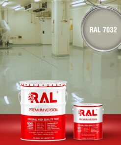 Sơn sàn công nghiệp kháng hóa chất RAL RAFLOOR ANTI-CHEM 7032 3 B13 Son san khang hoa chat RAL 7032
